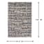 (C154) Eliza Grey Shag Area Rug, 8x10