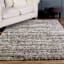 (C154) Eliza Grey Shag Area Rug, 8x10