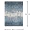 (B763) Ty Pennington Cypress Blue Ombre Area Rug, 8x10