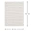 (C178) Parma Ivory Shag Area Rug, 8x10