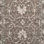 (B803) Antiqua Dark Grey Floral Area Rug, 7x10