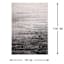 (A488) Avalis Grey & Black Ombre Area Rug, 7x10
