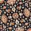 (A510) Pierce Black & Multicolor Floral Design Area Rug, 8x10
