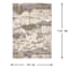 (B889) Crosby St. Aurora Neutral Abstract Area Rug, 7x10