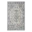 (A436) Honeybloom Penelope Grey Diamond Distressed Look Area Rug, 8x10
