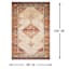 (D474) Alisa Medallion Ivory Sunset Area Rug, 8x10