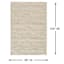 (A494) Honeybloom Ivory Chunky Knit Patterned Area Rug, 8x10