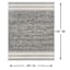 (A499) Ty Pennington Thornton Grey Woven Area Rug, 8x10