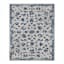 (A502) Providence Tacoma Blue Floral Hooked Area Rug, 8x10
