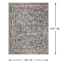 (A495) Honeybloom Ballard Blue Floral Medallion Area Rug, 8x10