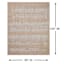 (E500) Honeybloom Melissa Blue & Natural Distressed Stripe Outdoor Area Rug, 8x10