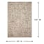 (B886) Boulder Tan & Brown Geometric Area Rug, 8x10