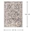 (B548) Providence Villa Dark Grey & Cream Distressed Look Area Rug, 8x10