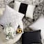 (B548) Providence Villa Dark Grey & Cream Distressed Look Area Rug, 8x10