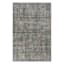 (B570) Ivory, Grey & Blue Modern Grid Design Area Rug, 8x10