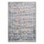 (B652) Genevieve Red & Blue Distress Look Area Rug, 8x10