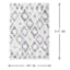 (B712) Found & Fable Gloria Cream Diamond Design Area Rug, 8x10