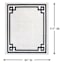 (B838) Providence Verona Ivory Key Border Area Rug, 8x10
