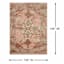 (A465) Found & Fable Pink Jeweled Medallion Area Rug, 9x12