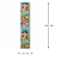 (E227) Santa Monica Aqua Floral Trellis Runner, 2x10