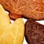 3-Pack Leaf Shaped Throw Pillows
