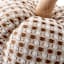 Pumpkin Shaped Waffle Throw Pillow