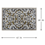 Arrington Grey & Taupe Traditional Floral Washable Accent Rug, 26x45
