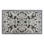 Arrington Grey & Spice Floral Damask High-Low Washable Accent Rug, 2x4