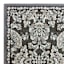 Arrington Grey & Spice Floral Damask High-Low Washable Accent Rug, 2x4