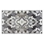 Arrington Grey & White Medallion High-Low Washable Accent Rug, 26x45