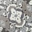Arrington Grey & White Medallion High-Low Washable Accent Rug, 26x45