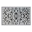 Arrington Black & Grey Traditional Border Washable Accent Rug, 26x45