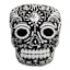 Embellished Skull Shaped Throw Pillow, 18x14