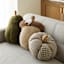 Pumpkin Shaped Waffle Throw Pillow