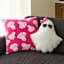 Hey Boo! Ghost Shaped Throw Pillow, 16x14