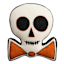 Happy Haunting Skull Shaped Throw Pillow, 15x12