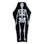 Oversized Skeleton Coffin Throw Pillow, 36x18
