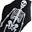 Oversized Skeleton Coffin Throw Pillow, 36x18