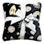 2-Pack Groovy Ghosts Printed Plush Throw Pillows, 18"