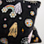 2-Pack Groovy Ghosts Printed Plush Throw Pillows, 18"