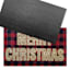 Red Buffalo Plaid Carved Merry Christmas Coir Mat, 18x30