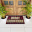 Red Buffalo Plaid Carved Merry Christmas Coir Mat, 18x30