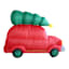 Santa's Wagon with Friends Inflatable, 8' Wide