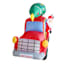Santa's Wagon with Friends Inflatable, 8' Wide