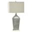 Sugar Grey Ceramic Lamp with Shade, 33"
