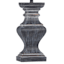 Distressted Black Lamp with Shade, 34"