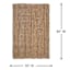 (B181) Honeybloom Jute Boucle Woven Area Rug, 5x7
