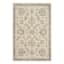 (D384) Norwich Traditional Ivory & Beige Area Rug, 5x7
