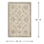 (D384) Norwich Traditional Ivory & Beige Area Rug, 5x7