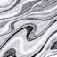 (B511) Soho Grey & Cream Waves Area Rug, 5x7